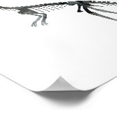 Comsognathus skelet poster (Hoek)