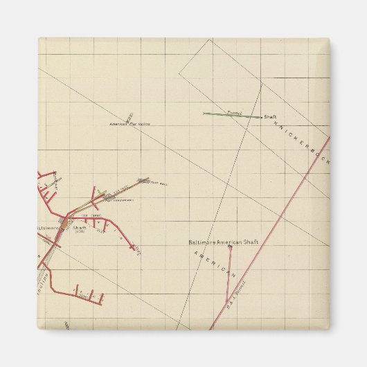Comstock Mine Maps Number VIX Magneet (Voorkant)