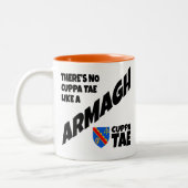 Comté Armagh Irlande Mug à café à deux tons (Gauche)