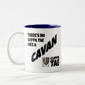 Comté Cavan Irlande Mug à café à deux tons (Gauche)