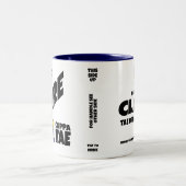 Comté Clare Irlande Mug à café à deux tons (Centre)