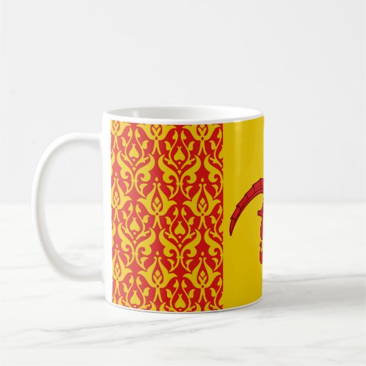 Comté de Danescomb Populace Badge Coffee Mug (Gauche)