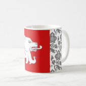 Comté de la Côte du Ciel Populace Badge Coffee Mug (Devant droit)