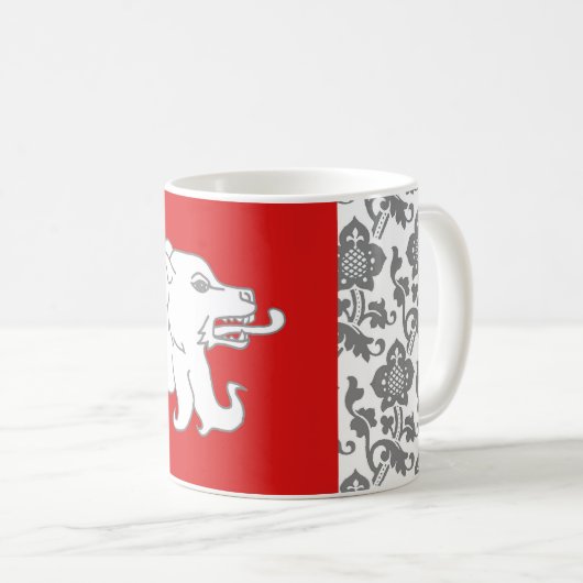 Comté de la Côte du Ciel Populace Badge Coffee Mug (Devant droit)