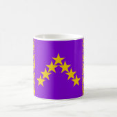 Comté de Minydd Seren Populace Badge Café Mug (Centre)