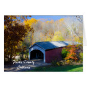 Comté de Narrow Covered Bridge Parke, Indiana (Devant horizontal)