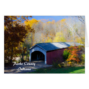 Comté de Narrow Covered Bridge Parke, Indiana
