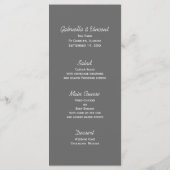 Comté de Ranch Wedding Menu (Dos)