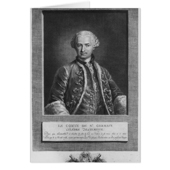 Comte de Saint Germain, célèbre alchimiste, 1783 (Devant)