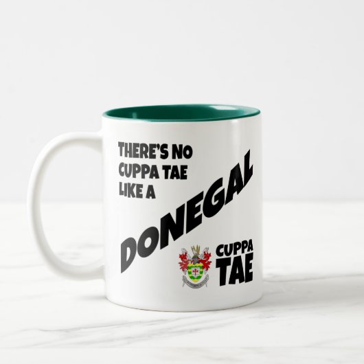 Comté Donegal Irlande Mug à café à deux tons (Gauche)