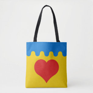 Comté du Sac fourre-tout d'insigne de la populatio
