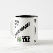 Comté Fermanagh Irlande Mug à café à deux tons (Devant gauche)