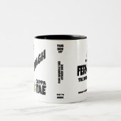 Comté Fermanagh Irlande Mug à café à deux tons (Centre)