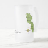 Comté Leitrim Carte et Crest Mugs (Devant droit)