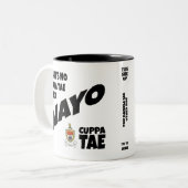 Comté Mayo Irlande Mug à café à deux tons (Devant gauche)