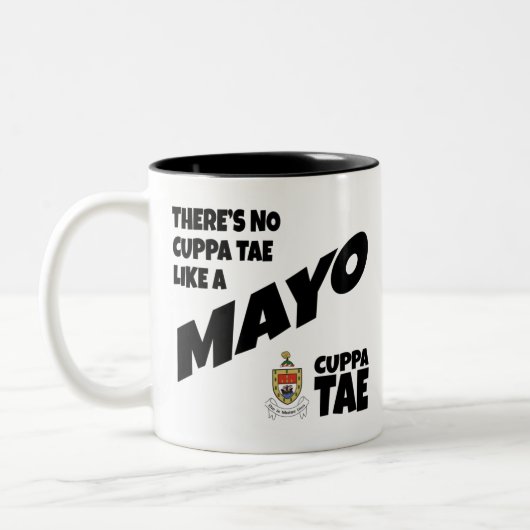 Comté Mayo Irlande Mug à café à deux tons (Gauche)
