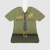 Comté personnalisé Sheriff Green Uniform (dos)