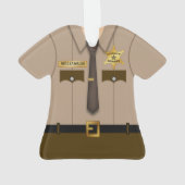 Comté personnalisé Sheriff Uniforme Khaki (dos)