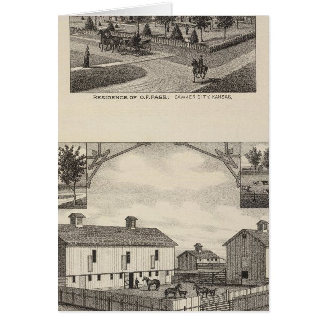 Comté Stock de Kansas à Cawker City (Devant)