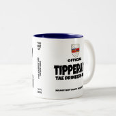 Comté Tipperary Irlande Mug à café à deux tons (Devant droit)