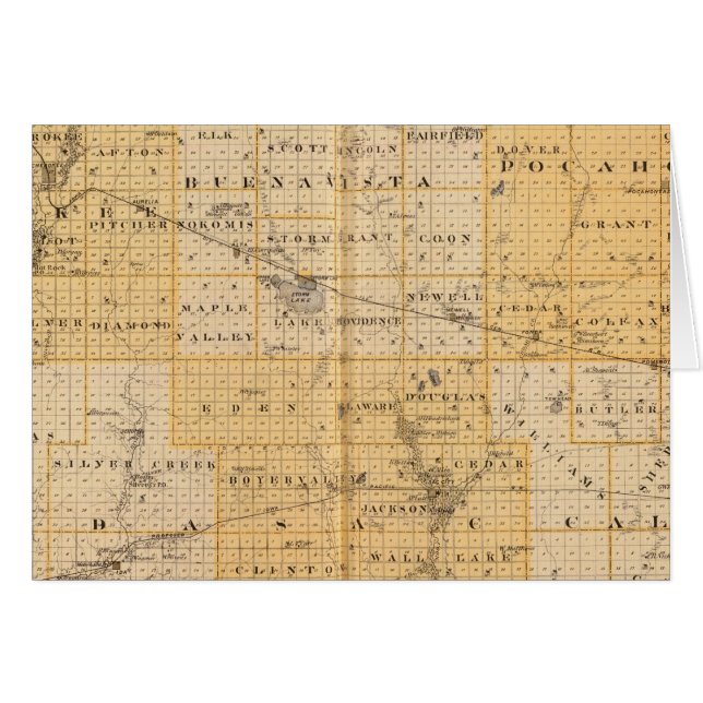 Comtés de Pocahontas, Cherokee (Devant horizontal)