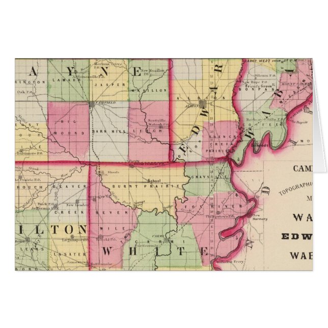 Comtés de Wayne, Edwards, Wabash, Hamilton, White (Devant horizontal)