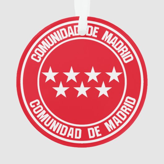 Comunidad de Madrid Round Emblem (dos)