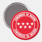 Comunidad de Madrid Round Emblem Magneet (Voorkant / Achterkant)