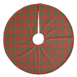 Comyn tartan rode groene vlecht fleece kerstboom rok