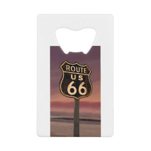 CON02CRFC Route 66.tif Kredietkaart Flessenopener