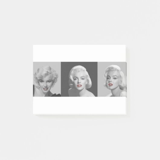 CON18BWRD Marilyn Trio Red Lips Blue Eyes.tif Post-it® Notes (Voorkant)