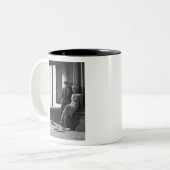 CON19BWD1 Vogels van een Feather.tif Tweekleurige Koffiemok (Voorkant links)