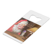 CON32 Santa 2 Sugar Plums.tif Kredietkaart Flessenopener (Voorkant Gekanteld)