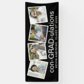 con-AFSTUDEERDER-ulations 4 Fotocollage Afstuderen Spandoek (Verticaal)