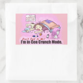 Con Crunch Rechthoekige Sticker (Tas)