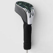 con hojas verdes estilo derramado golfheadcover (Schuin)