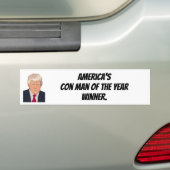 Con Man Of The Year Winner Bumper Sticker (En voiture)