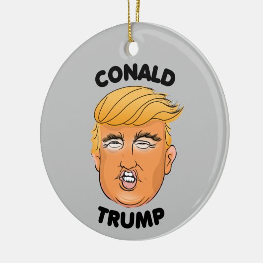 CONALD TRUMP KERAMISCH ORNAMENT (Links)