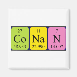 Conan periodieke table name magnet magneet