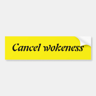 Concel woleness bumper s bumpersticker