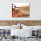Concentratie - Cougar Canvas Afdruk (Insitu (Slaapkamer))