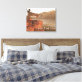 Concentratie - Cougar Canvas Afdruk (Insitu (Slaapkamer))