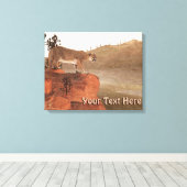 Concentratie - Cougar Canvas Afdruk (Insitu (Houten vloer))
