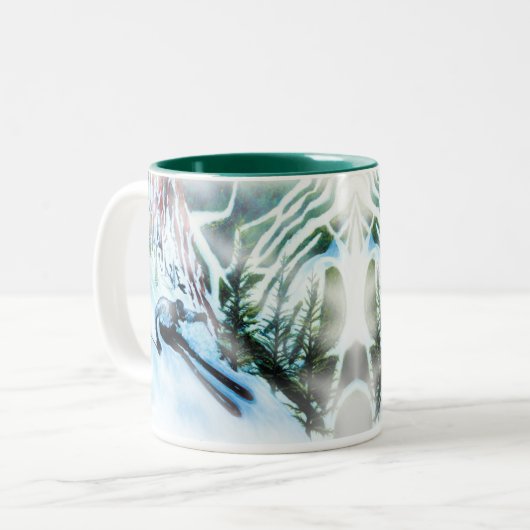 "Concentratie" Mok met twee toonrichtingen (Voorkant links)