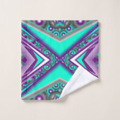 Concentré Cerclé Au Point Abstrait (Gant de toilette)