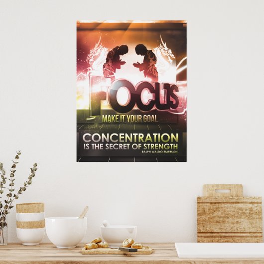 CONCENTRE - POSTER MOTIVATIONNEL (Cuisine)