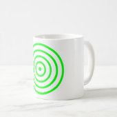 Concentric Colorful Circle Coffee Mok (Voorkant rechts)