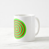 Concentric Colorful Circle Coffee Mok (Voorkant rechts)