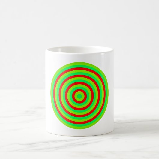 Concentric Colorful Circle Coffee Mok (Center)