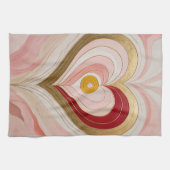 Concentric Heart Blossom Theedoek (Horizontaal)